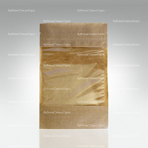 Крафт-пакет 120*185 окно 10см (зип-лок) оптом и по оптовым ценам в Екатеринбурге