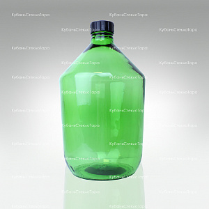 Бутыль 10,0 л Казацкий (зеленый) стеклянный оптом и по оптовым ценам в Екатеринбурге
