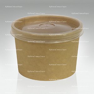 Упаковка для супа 230 мл с пластиковой крышкой оптом и по оптовым ценам в Екатеринбурге