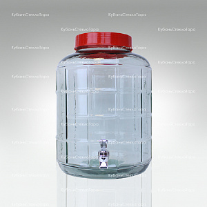 Бутыль (банка) стеклянный GL-70/18 л с краником оптом и по оптовым ценам в Екатеринбурге