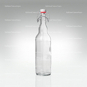 Бутылка «Бугельная» 0,500 л. (прозрачная) стеклянная с пробкой оптом и по оптовым ценам в Екатеринбурге