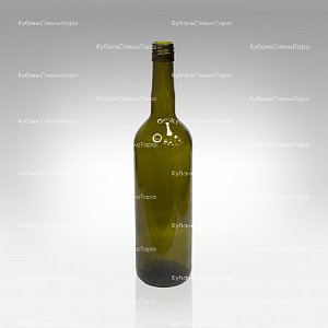 Бутылка 0,750 Бордо оливковая ВИНТ(30) стекло оптом и по оптовым ценам в Екатеринбурге
