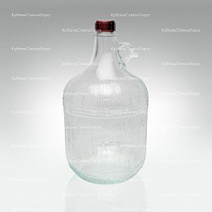 Винная бутылка 5 л "Дария" стекло с крышкой (38) оптом и по оптовым ценам в Екатеринбурге