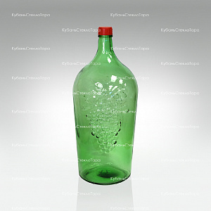 Бутыль 7,0 л "Симон" (38) стеклянный с крышкой зеленый оптом и по оптовым ценам в Екатеринбурге