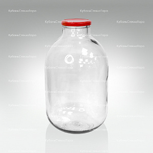 Бутыль 10 ТВИСТ (100) (прозрачный) стеклянный с крышкой оптом и по оптовым ценам в Екатеринбурге